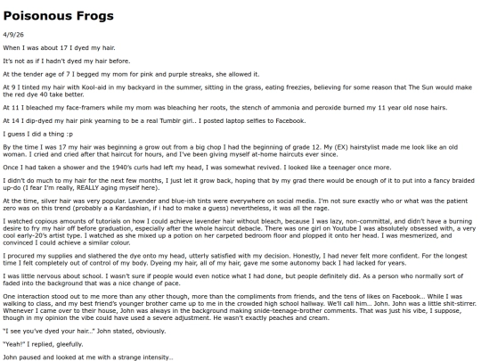 musings/poisonous-frogs screenshot