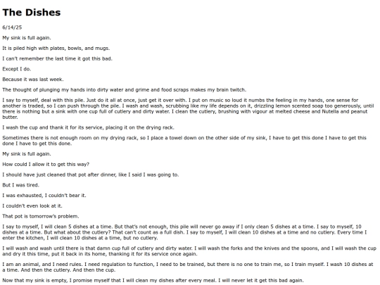 musings/the-dishes screenshot