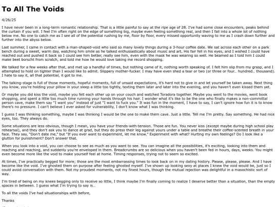 musings/to-all-the-voids screenshot