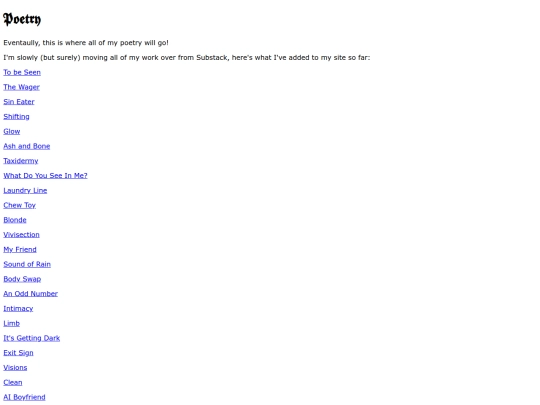 poetry screenshot