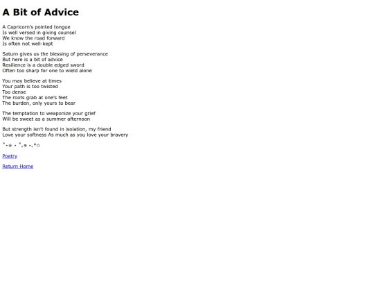 poetry/a-bit-of-advice screenshot