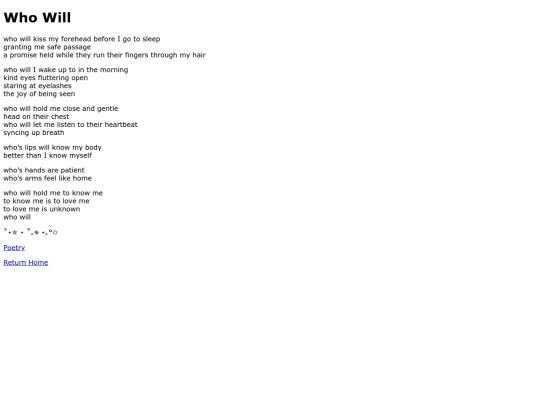 poetry/who-will screenshot