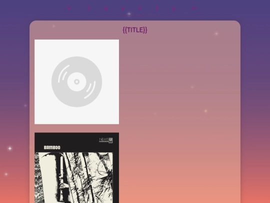 albums/template screenshot