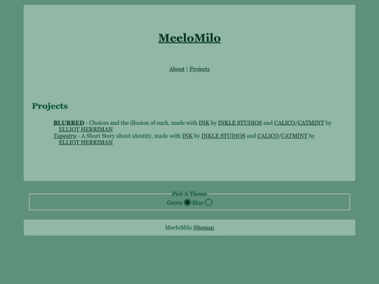 projects screenshot