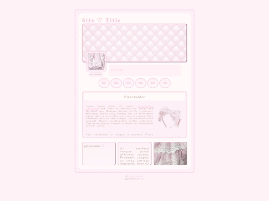 templates/Pink_Layout screenshot
