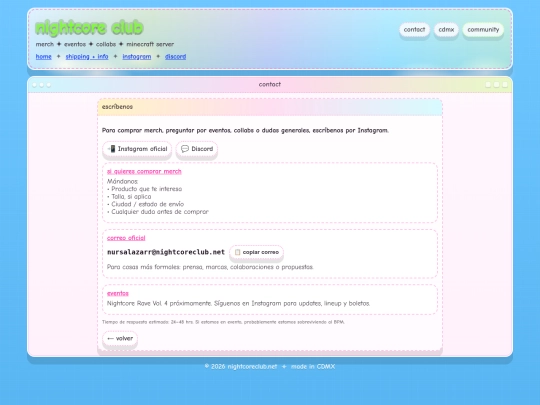 contact screenshot