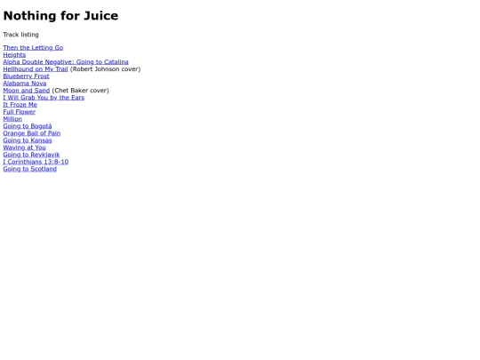 nothingforjuice screenshot