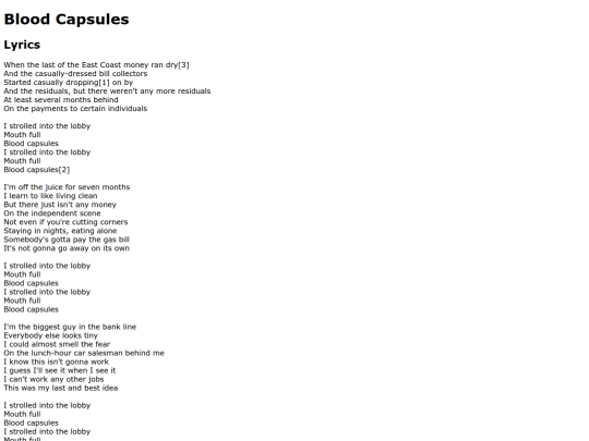 songs/bloodcapsules screenshot