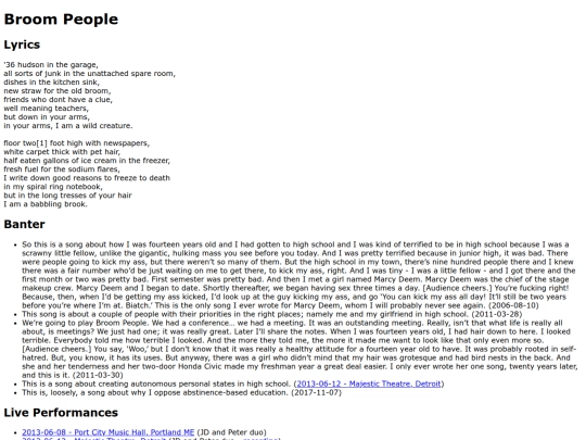 songs/broompeople screenshot