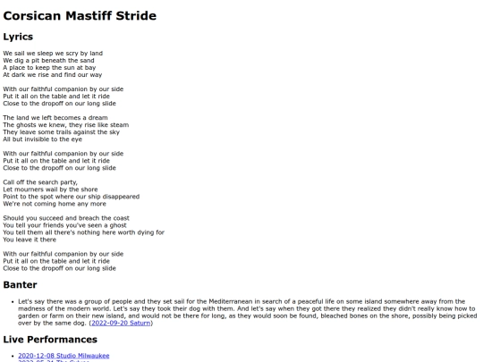 songs/corsican screenshot