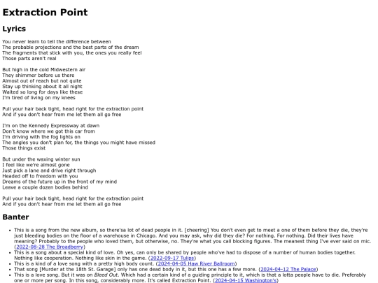 songs/extractionpoint screenshot