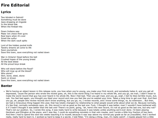 songs/fireeditorial screenshot