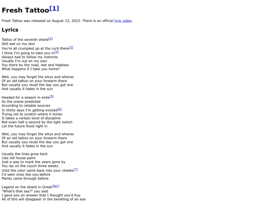 songs/freshtattoo screenshot