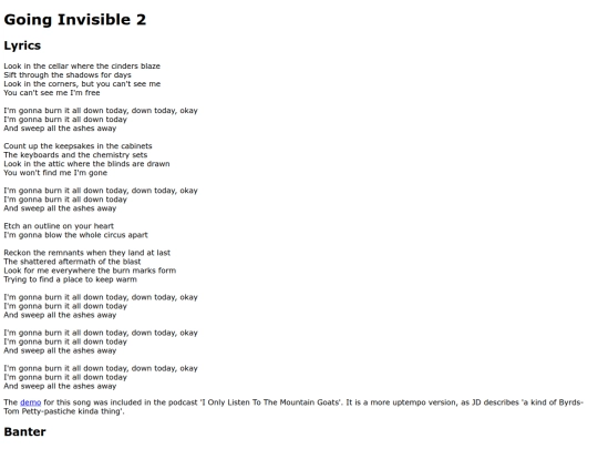 songs/goinginvisible2 screenshot