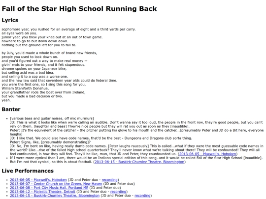 songs/highschoolrunning screenshot