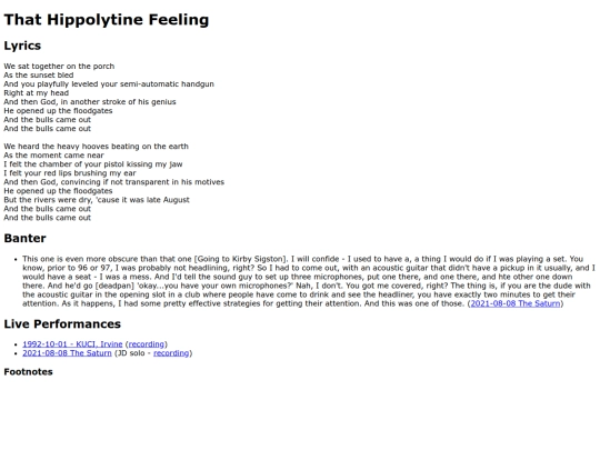 songs/hippolytine screenshot