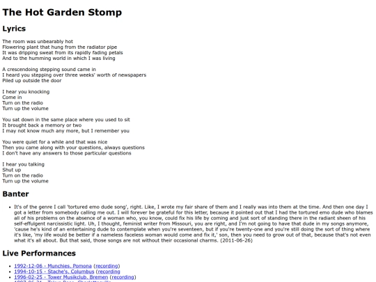 songs/hotgardenstomp screenshot