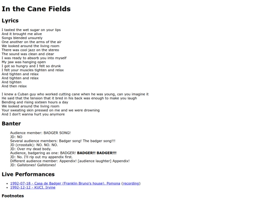 songs/inthecanefields screenshot