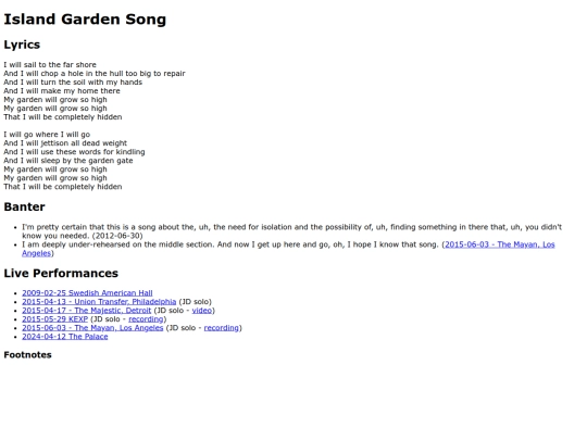 songs/islandgardensong screenshot