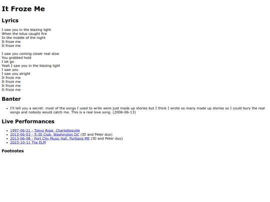 songs/itfrozeme screenshot