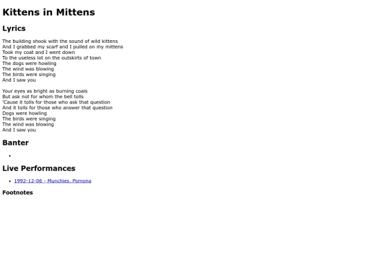 songs/kittensinmittens screenshot