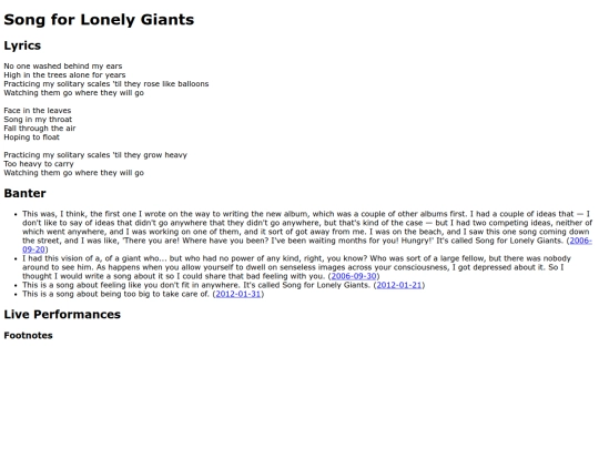 songs/lonelygiants screenshot