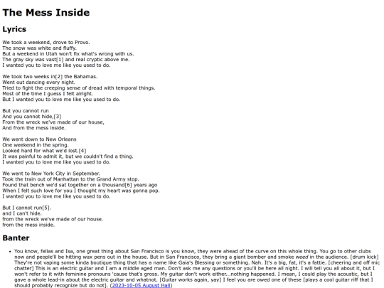 songs/messinside screenshot