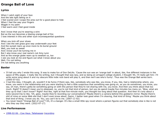 songs/orangelove screenshot
