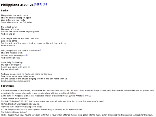 songs/philippians screenshot