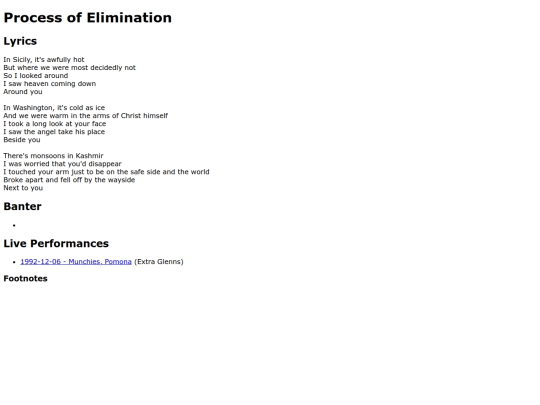 songs/processofelimination screenshot