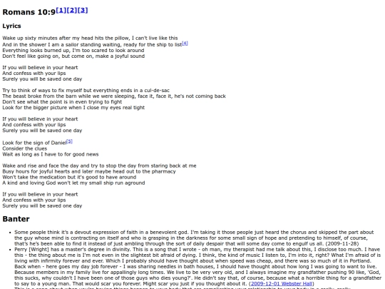songs/romans10-9 screenshot