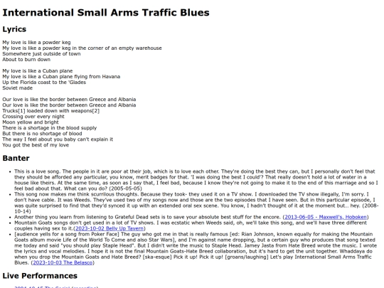 songs/smallarms screenshot