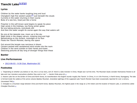 songs/tianchilake screenshot