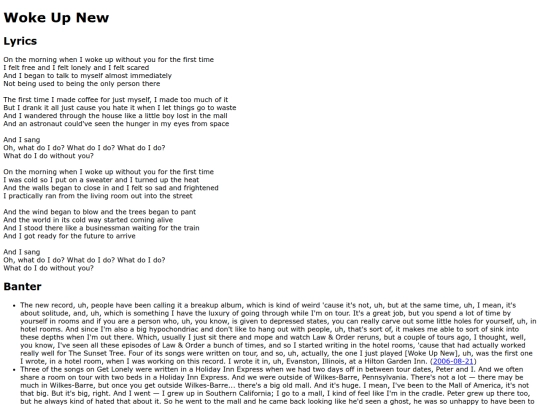 songs/wokeupnew screenshot