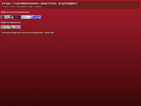 badges screenshot