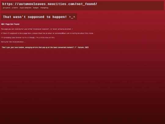 not_found screenshot