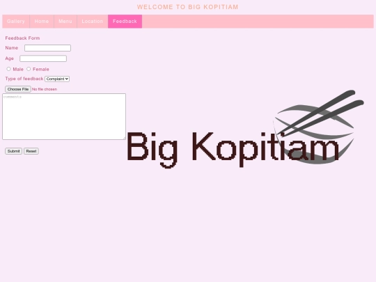 feedback screenshot