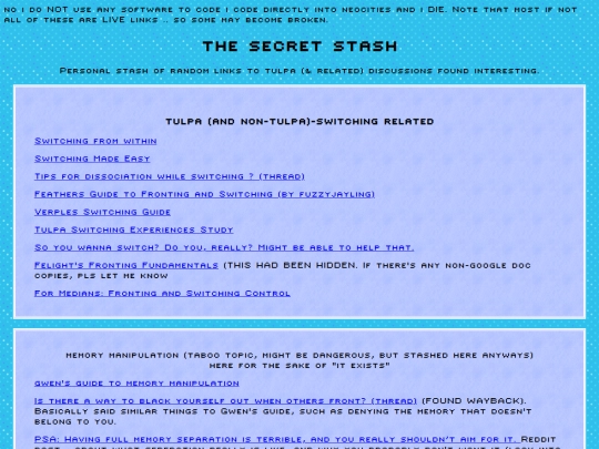 links/stash screenshot