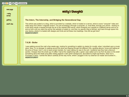 blog screenshot