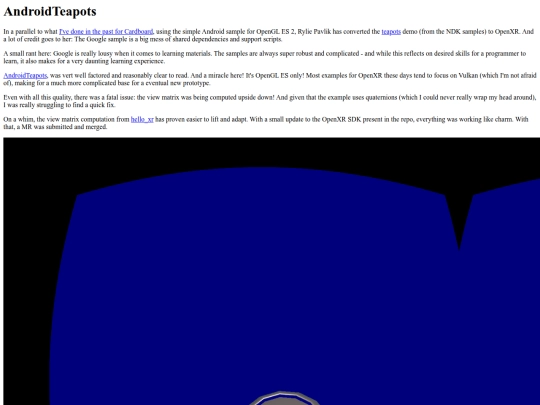 androidteapot screenshot