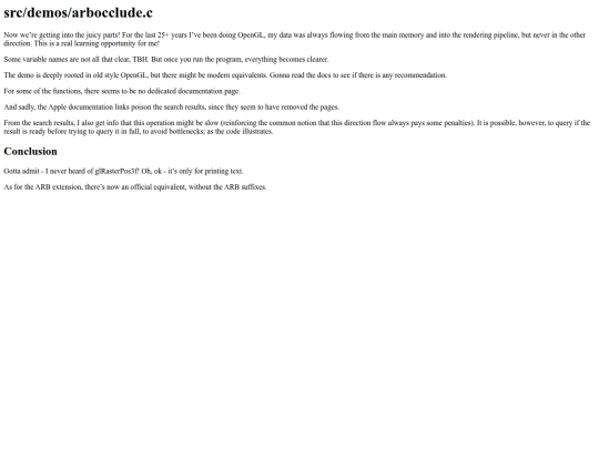 arbocclude screenshot