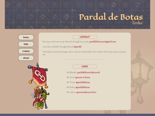 links screenshot