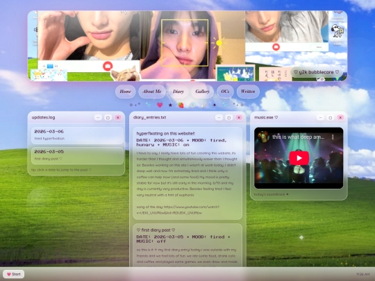 diary screenshot