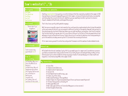 aboutme screenshot