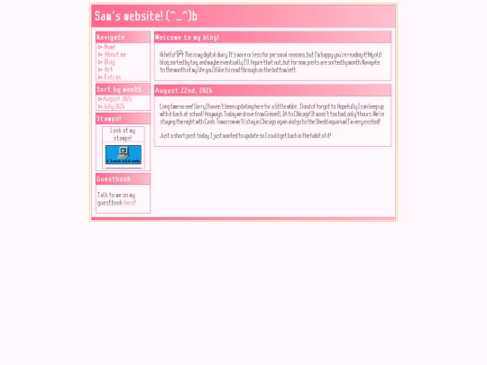 blog screenshot