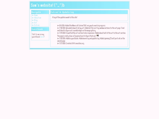 extras/updatelog screenshot