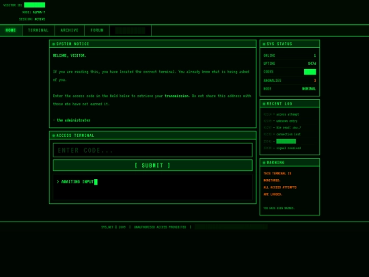 index screenshot