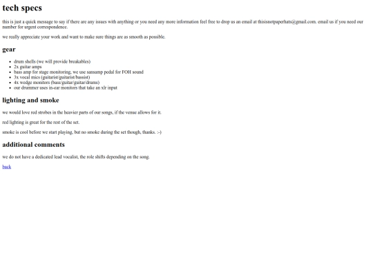techspecs screenshot