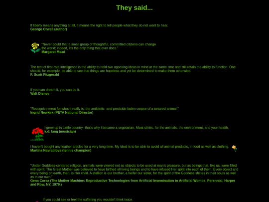 OldStuff/justeatveggies/quotes screenshot