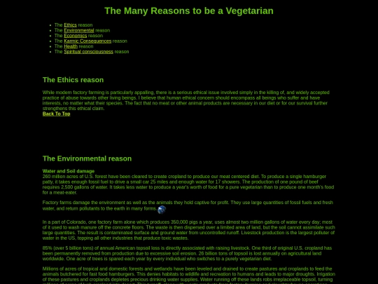 OldStuff/justeatveggies/reasons screenshot